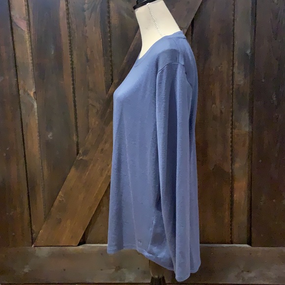 Banana Republic bluish grey long sleeve crew neck top - Picture 4 of 12